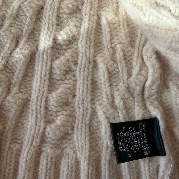 Ralph Lauren Cream Cable Knit Cardigan - Discontinued in store! - Picture 3 of 5